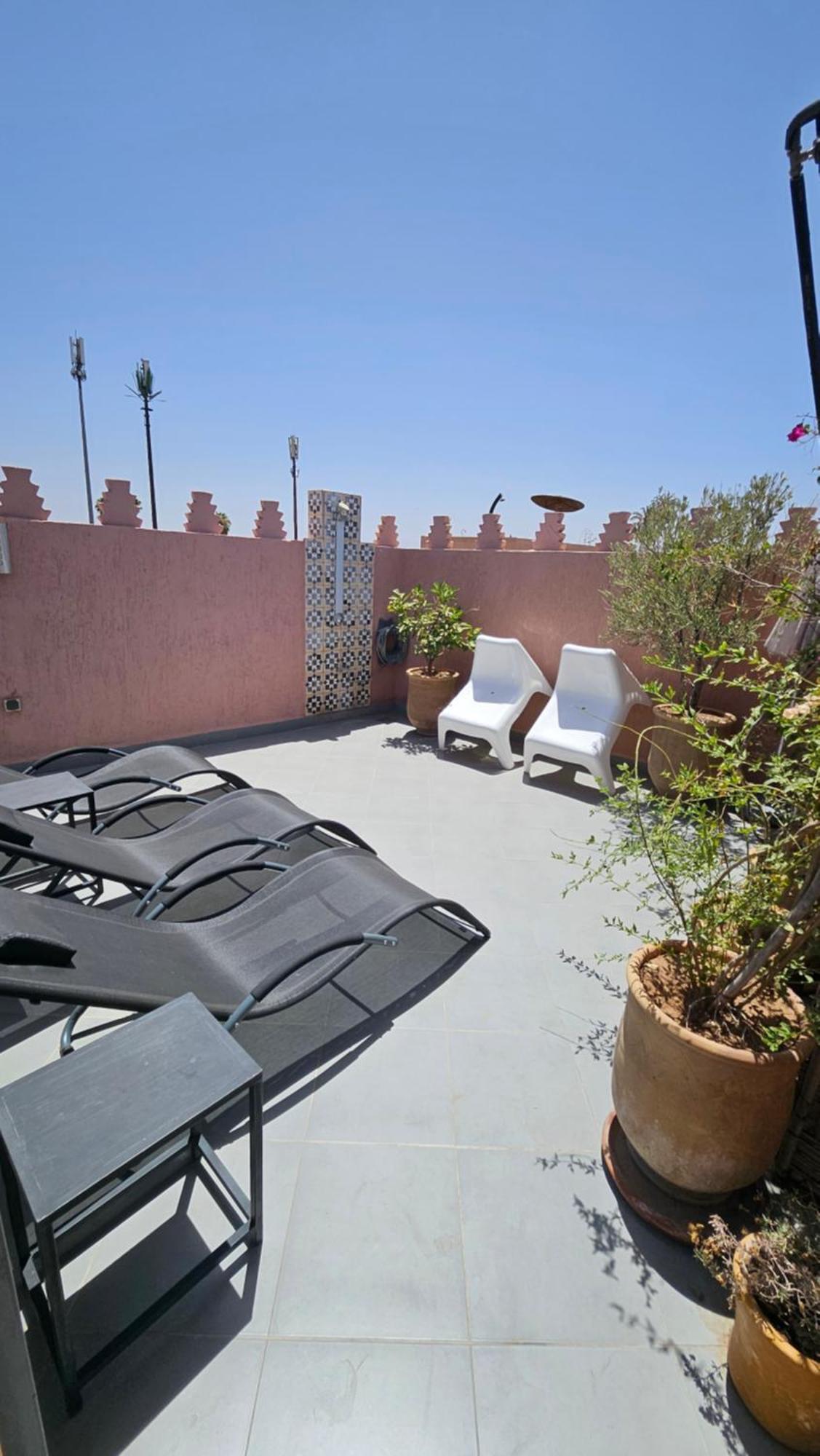 Riad Melilo Avec Piscine Chauffee マラケシュ エクステリア 写真