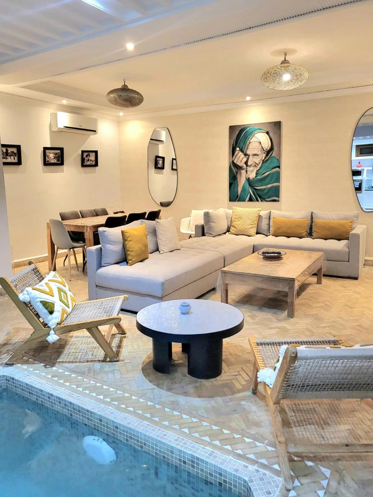 Riad Melilo Avec Piscine Chauffee マラケシュ エクステリア 写真